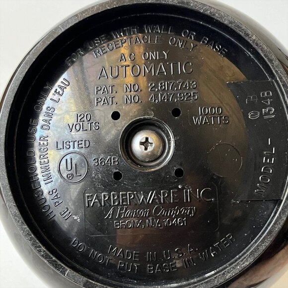 Vintage Farberware Electric Percolator Coffee Pot - Picture 4 of 4